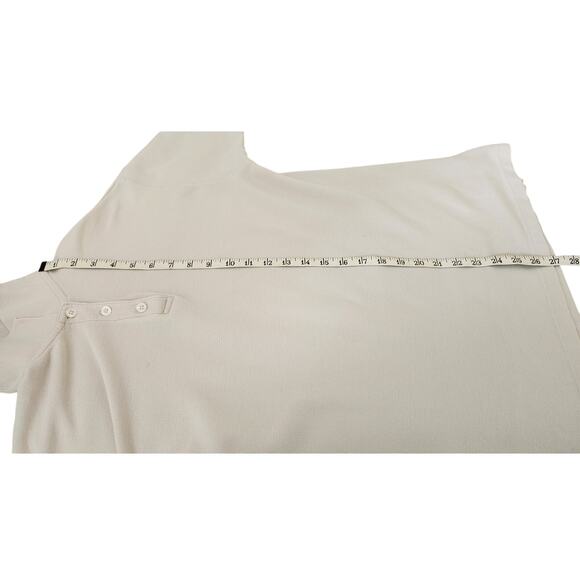 Vintage Cherokee Washed Pique Beige Short Sleeve Polo Men's Size Medium - Picture 5 of 8